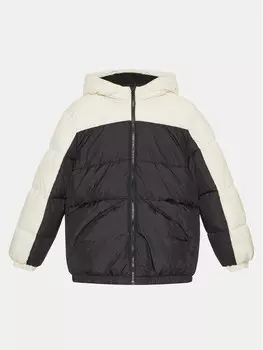 Пуховик стандартного кроя United Colors Of Benetton, черный