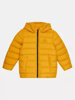 Пуховик стандартного кроя United Colors Of Benetton, желтый