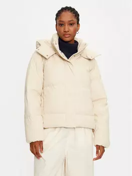 Пуховик стандартного кроя Vero Moda, бежевый