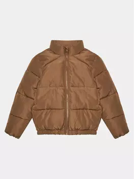 Пуховик стандартного кроя Vero Moda Girl, коричневый
