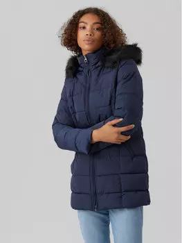 Пуховик стандартного кроя Vero Moda, синий