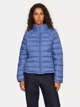 Пуховик стандартного кроя Vila, синий