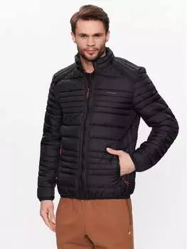 Пуховик стандартного кроя Volcano, черный