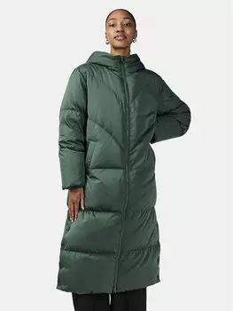 Пуховик стандартного кроя Yas, зеленый