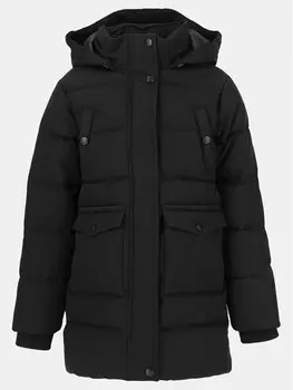 Пуховик стандартного кроя Zigzag, черный