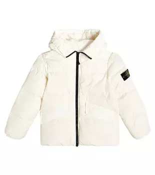 Пуховик Stone Island Junior, белый