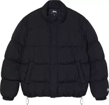 Пуховик Stussy Ripstop Down Puffer Jacket 'Black', черный