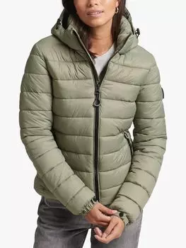 Пуховик Superdry Classic Fuji, светлый хаки
