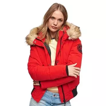 Пуховик Superdry Everest Bomber, красный