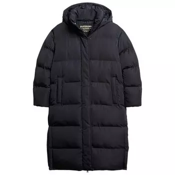 Пуховик Superdry Longline, синий