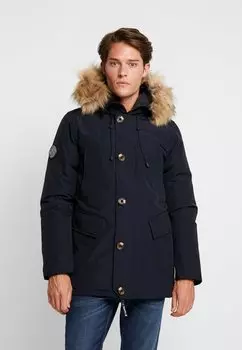 Пуховик Superdry, синий