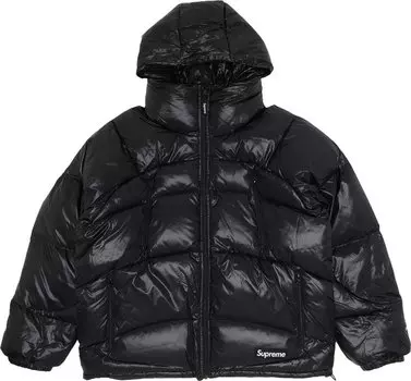 Пуховик Supreme Reversible Featherweight Down Puffer Jacket 'Black', черный