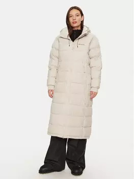 Пуховик свободного кроя Columbia, бежевый