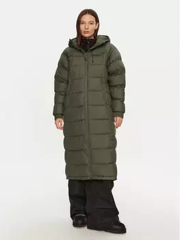 Пуховик свободного кроя Columbia, хаки