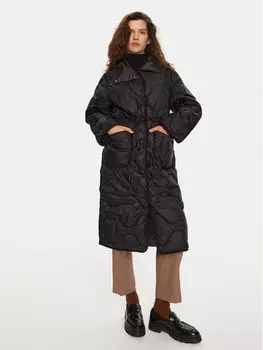 Пуховик свободного кроя Deha, черный