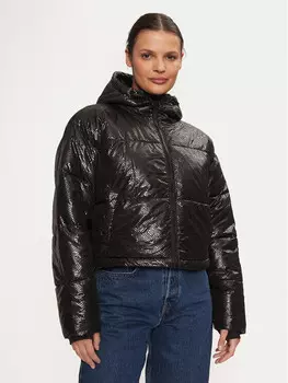 Пуховик свободного кроя Dkny, черный