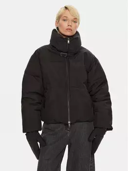 Пуховик свободного кроя Gestuz, черный