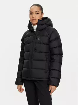 Пуховик свободного кроя Haglfs, черный