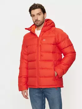 Пуховик свободного кроя Haglfs, красный
