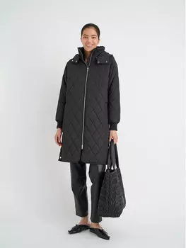 Пуховик свободного кроя Inwear, черный