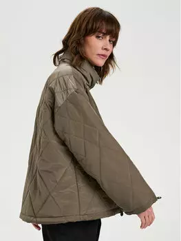 Пуховик свободного кроя Karen By Simonsen, зеленый