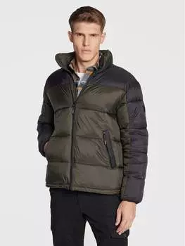 Пуховик свободного кроя Lindbergh, хаки