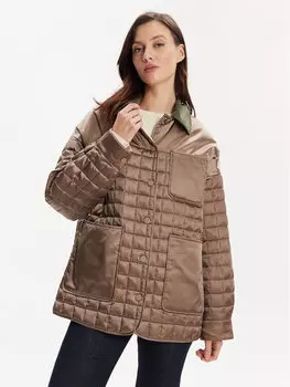 Пуховик свободного кроя Max&Co., бежевый