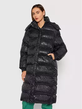 Пуховик свободного кроя Rotate, черный