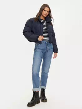 Пуховик свободного кроя Tommy Jeans, синий