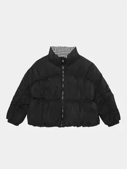 Пуховик свободного кроя United Colors Of Benetton, черный