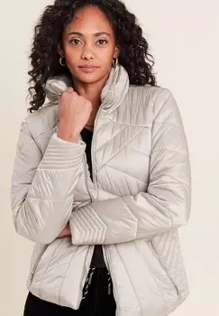 Пуховик TAILLIERTE MIT REISSVERSCHLUSS Breal, серебристый