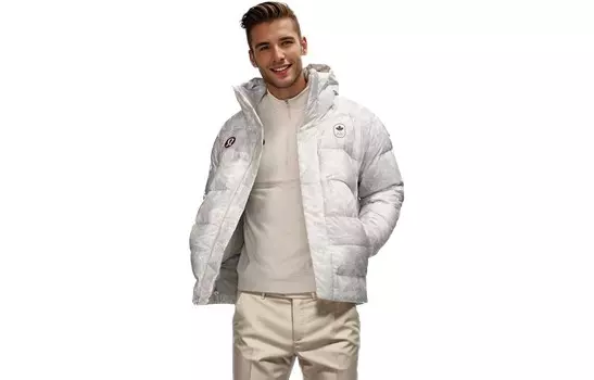 Пуховик Team Canada для мужчин, белый Lululemon