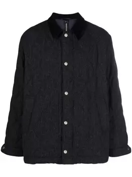 Пуховик Teeming в елочку Mackintosh, синий