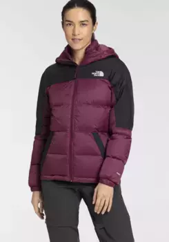 Пуховик The North Face "DIABLO DOWN женский", с капюшоном, с капюшоном, цвет Beere