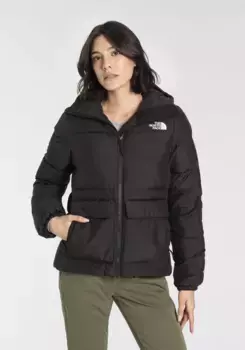 Пуховик The North Face "GOTHAM JACKET", с капюшоном, ВОДООТТАЛКИВАЮЩИЙ, черный