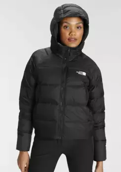 Пуховик The North Face "HYALITE", с капюшоном, водоотталкивающий, ветронепроницаемый, дышащий и согревающий, черный