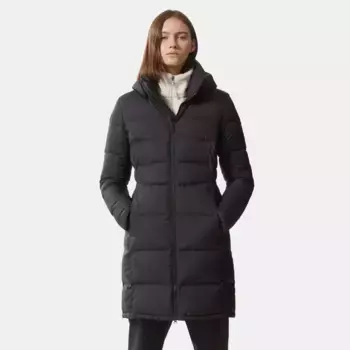 Пуховик The North Face "W METROPOLIS PARKA", с капюшоном, с логотипом, черный