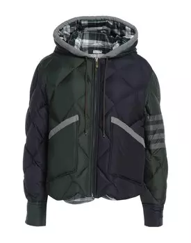 Пуховик Thom Browne, темно-зеленый