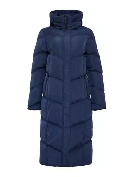 Пуховик Threadbare, темно-синий