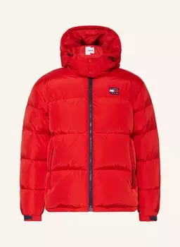 Пуховик TOMMY JEANS ALASKA mit abnehmbarer Kapuze, красный