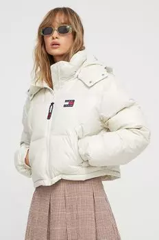 Пуховик Tommy Jeans, бежевый