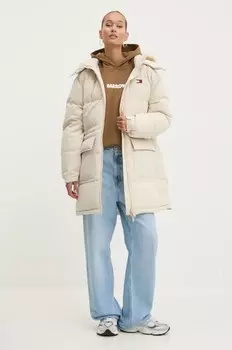 Пуховик Tommy Jeans, бежевый