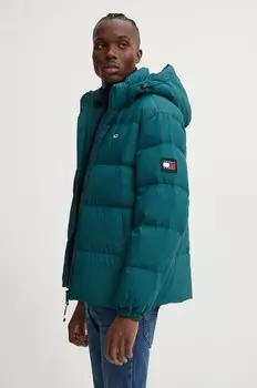 Пуховик Tommy Jeans, бирюзовый