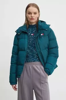 Пуховик Tommy Jeans, бирюзовый