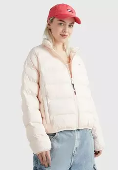 Пуховик Tommy Jeans, бледно-розовый