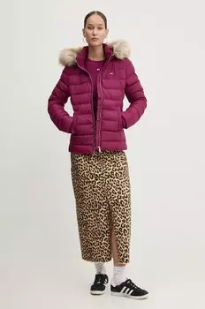 Пуховик Tommy Jeans, бордовый