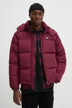 Пуховик Tommy Jeans, гранатовый