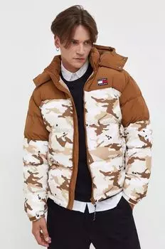 Пуховик Tommy Jeans, коричневый