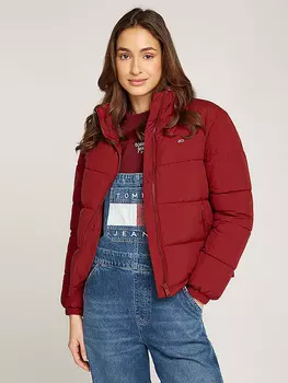 Пуховик TOMMY JEANS, красный