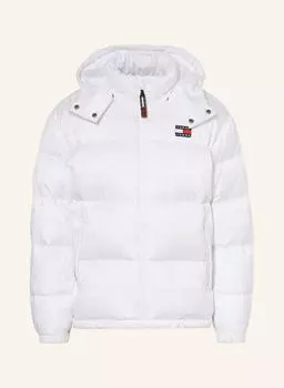 Пуховик TOMMY JEANS mit abnehmbarer Kapuze, белый